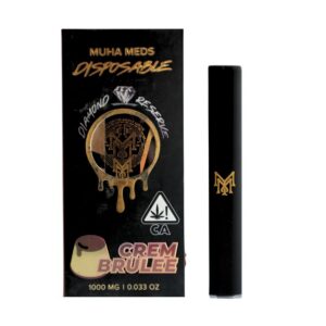 PLUMA DE WAX DESECHABLE - MUHA MEDS "Crem Brulee" (HÍBRIDA)