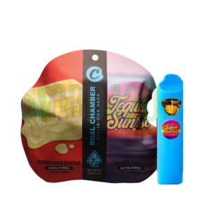 PLUMA DE WAX DESECHABLE - COOKIES (2 sabores) "Berniehana Butter - Tequila Sunrise" (SATIVA) 2ML