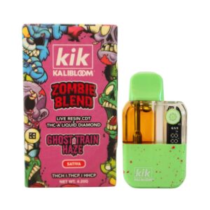 PLUMA WAX KIK KALIBLOOM- Zombie Blend - "Ghost Train Haze" LIVE RESIN CDT - THC-A - LIQUID DIAMOND 4.2 ML (SATIVA)