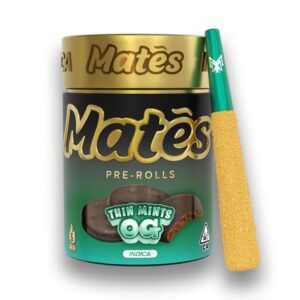 MATES PRE-ROLADOS - MUHA MEDS  "Thin Mints Og" 5 piezas (ÍNDICA)