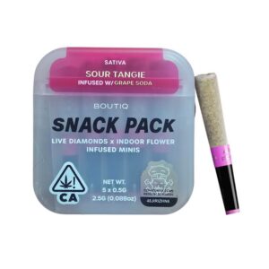 PORROS PRE-ROLADOS - BOUTIQ - "Sour Tangie" 2.5 GR (5 piezas) SATIVA