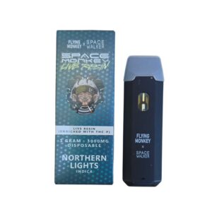 PLUMA DE WAX DESECHABLE - SPACE MONKEY "Northern Lights 3ML (INDICA)