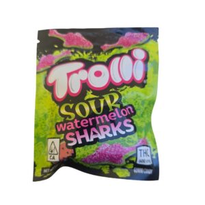 GOMITAS THC - TROLLI "Sour watermelon Sharks" (600 GM)