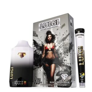 PLUMA DE WAX + PRE-ROLADO – LUIGI «Black Diesel Milk» 2 ML (INDICA)